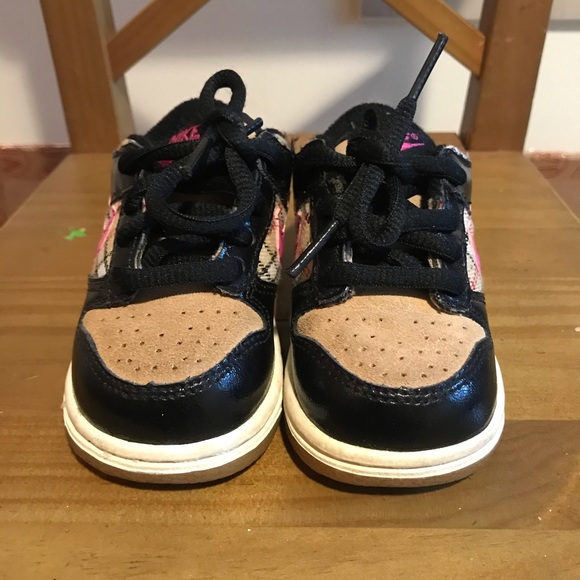 Nike Dunk Low Infant 4C Burberry plaid - Picture 4 of 7